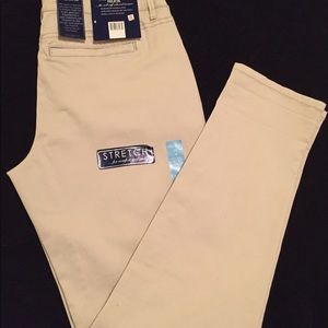 Bandolino Straight Leg Stretch Khaki Pants